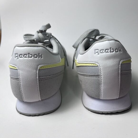 Reebok Royal Classic Jogger Shoes Gray Yellow Low Top Sneakers Women's Size 10 - Picture 8 of 13